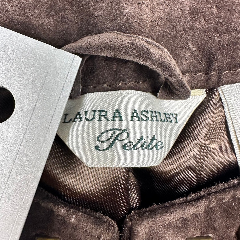 Brown Genuine Suede Studded Jacket Petite Small Statement Jacket‎ - Picture 8 of 16
